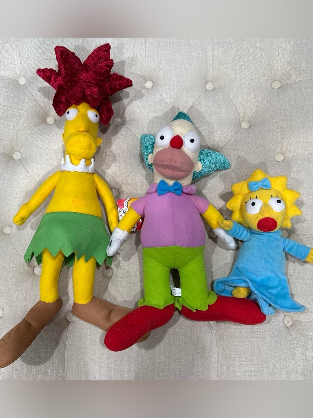 Plush Toy - Yellow Maggie Simpson (Blue Outfit)
